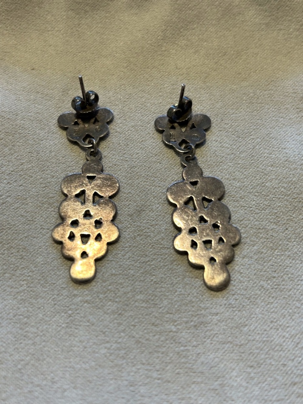 Handcrafted Silver Drop Earrings - Elegant Women’s Jewelry - Picture 2 of 3